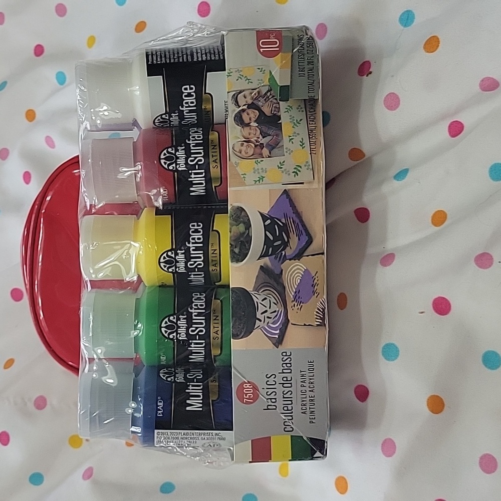 Folkart Satin Acrylic Paints Set Of 10